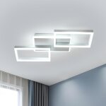 Comely - plafonnier led, 42w 5400 lm blanc lampe de plafond led acrylique, carr luminaire plafonnier ...