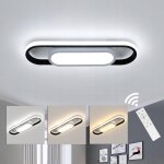 Comely - plafonnier led dimmable, 26w 3000lm luminaire plafonnier moderne avec tlcommande / app, 3000k ...