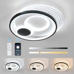 Comely - plafonnier led dimmable , 31w lampe de plafond rond chambre avec tlcommande 3000k - 6500k, ...