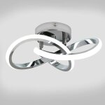 Comely plafonnier led moderne, lampe de plafond 22w 2500lm, lustre pour chambre, salon, couloir, diam�tre ...