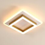 Comely - plafonnier led moderne, 30 w 3600 lm gomtrique design luminaire plafonnier dor en acrylique ...