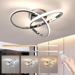 Comely ? plafonnier led moderne dimmable 36w ? t�l�commande 3000k - 6500k ? design cr�atif en forme de ...