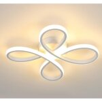 Comely plafonnier led moderne, lampe de plafond 30w 3400lm, luminaire plafonnier forme de fleur pour ...