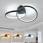 Comely - plafonnier led moderne avec tlcommande, luminaire  intensit variable pour salon, chambre, ...