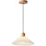 Comely - suspensions luminaires moderne cratif lustre plafonnier de design  tissu pliss en cascade ...