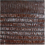 Comercial candela - brise vue 1x50 m 100% polyamide occultation 80% maille d'ombrage couleur marron