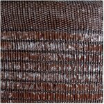 Comercial candela - brise vue 3x50 m 100% polyamide occultation 80% maille d'ombrage marron
