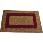 Comercial candela - paillasson 100% fibre coco base antidrapante frontire rouge 30x55cm