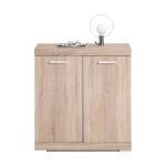 Paris prix - commode 2 portes design 'cazeg' 89cm chne clair