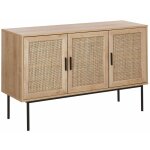Commode 3 portes cannage dcoratif en rotin meuble de rangement idal pour chambre ou salon scandinave ...