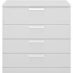 Commode 4 tiroirs haute optimisation espace blanc france