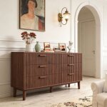 Commode 6 tiroirs - meuble rangement - scandinave - commode chambre adulte - meuble salle de bain salon ...