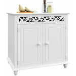 Casaria� commode en bois jersey blanc vintage buffet dressoir campagnard armoire cottage 76x65x35cm highboard ...