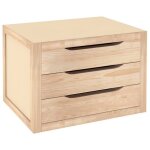 Commode en bois de pin avec 3 tiroirs cm 39x30x29, 5h pour meuble Commode en bois de pin avec 3 tiroirs cm 39x30x29, 5h pour meuble