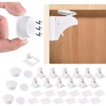 Commode � l'�preuve des enfants, serrures d'armoire de s�curit� magn�tiques, 12 serrures + 3 cl�s + 3 ...