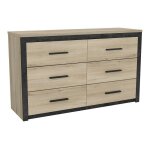 Commode kansas 6 tiroirs
