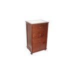 Bighouse it - commode poker avec 4 tiroirs en noyer