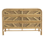 Miliboo - commode vintage en rotin 3 tiroirs l120 cm galon Miliboo - commode vintage en rotin 3 tiroirs l120 cm galon