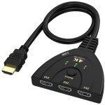 Commutateur hdmi 3 entr�es 1 sortie, splitter 4k 3d, hub vid�o 3 ports pour dvd hdtv, 1080p, 30hz