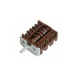 Commutateur plaque electrique 6 + 0 positions four, cuisini�re c00013413 indesit