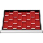 Compartimentage de tiroir stier, plaques de cuvettes, blh 50 mm, dimensions intérieures 600x450 mm, 12 ... Compartimentage de tiroir stier, plaques de cuvettes, blh 50 mm, dimensions intérieures 600x450 mm, 12 ...
