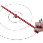 Compas de charpentier, r�gle circulaire en alliage d'aluminium de 300 mm, trusquin pour cercles en aluminium, ...