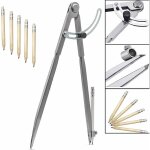 Compasses de pr�cision 300 mm 12 pouces avec porte - crayon pour dessin menuiserie m�tallurgie et maroquinerie ...