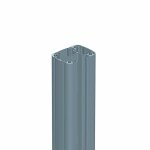 Composite premium - poteau aluminium  visser gris, l. 5 x h. 95 cm