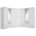 Composition d'angle rangement dressing dorval blanc 216 x 260 cm