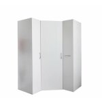 Inside75 - composition d'angle rangement lund blanc mat
