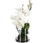 Composition d orchidées artificielles vase verre h37cm - atmosphera créateur d'intérieur Composition d orchidées artificielles vase verre h37cm - atmosphera créateur d'intérieur