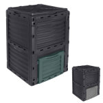 Linxor - composteur, bac, poubelle � compost de jardin - 300 l - noir et vert