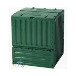 Graf - composteur de jardin 600 litres 80x80x95 cm, composteur avec couvercle et trappe de vidange - ...