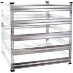 Wiltec - composteur de jardin en mtal ? 90 x 90 x 90 cm ? capacit 720 litres ? bac  compost pour dchets ...