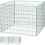 Composteur mtallique, jeu de 3, bio jardin, bac compostage pour des feuilles mortes, 560 litres, vert ...