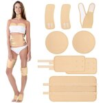 Compresses d'huile de ricin pour la d�toxification du foie, kit de 8 compresses d'huile de ricin pour ...