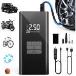 Compresseur 45l / min + 6000 mah, gonfleur rapide, power bank, led, 4 modes, ballons.