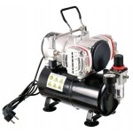 Compresseur aérographe à 2 pistons avec réservoir de 3 l as - 28a efficace Compresseur aérographe à 2 pistons avec réservoir de 3 l as - 28a efficace