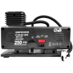 Compresseur d'air portable - avizar - 120w - 250 psi - 220?240v / 12v - noir