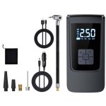 Compresseur d'air portable, mini pompe � air �lectrique 4000 mah, pompe � v�lo �lectrique avec �cran ...