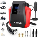 Compresseur d'air portable pulituo - accessoires auto : pompe � air 12 v cc pour pneus de voiture avec ...