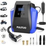Compresseur d'air portable pulituo - accessoires auto : pompe � air 12 v cc pour pneus de voiture avec ...