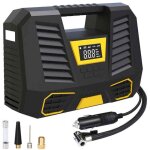 Compresseur � air portatif, 150 psi gonfleur pneus voiture, 3x2000mah mini compresseur pneu 12v, pompe ...
