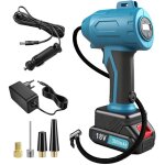 Compresseur d'air sans fil pour pneus, pompe � air portable avec manom�tre num�rique, gonflage rapide ...