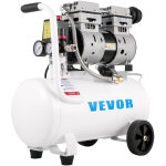 Compresseur d'air sans huile 25 l, compresseur deair horizontal a faible bruit, moteur en cuivre, convient ...