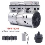 Compresseur d'air silencieux sans huile 8 bar 750 w compresseur d'air comprim� portable petit compact ...