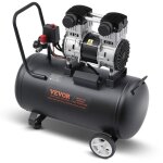 Compresseur deair sans huile, reservoir acier 60 l, 1, 25 kw, 5, 3 cfm 90 psi, pression max 125 psi, ...