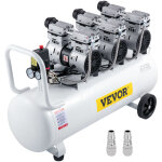 Compresseur deair silencieux sans huile 22 gallons 80 l air comprime silencieux avec 2 manometres pour ...