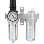 Compresseur de pression d'air, régulateur, filtre, lubrificateur, huile, eau, avec manomètre (1 / 2') ... Compresseur de pression d'air, régulateur, filtre, lubrificateur, huile, eau, avec manomètre (1 / 2') ...