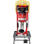 Compresseur de ressort pneumatique fixe � cylindre unique et support